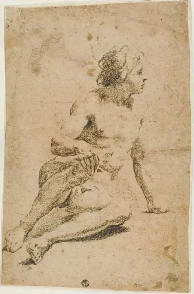 Seated Male Nude 16