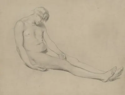 Seated Male Nude 18