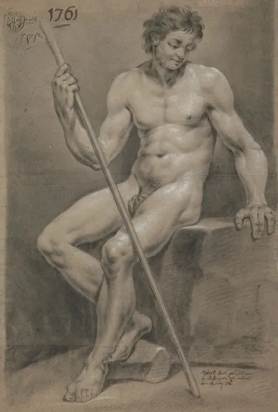 Seated Male Nude 27