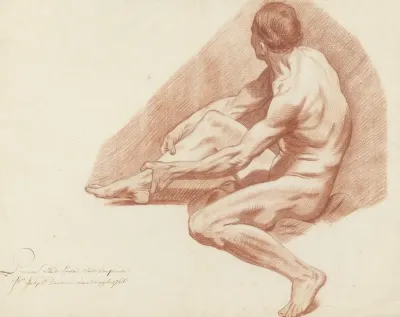 Seated Male Nude 29