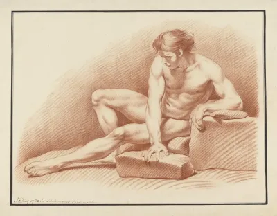 Seated Male Nude 30