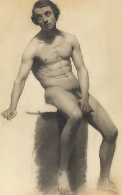 Seated Male Nude 32