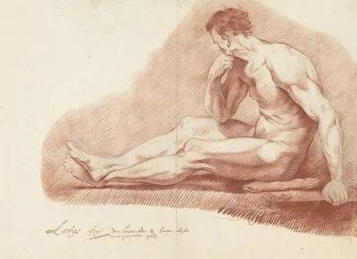 Seated Male Nude 33