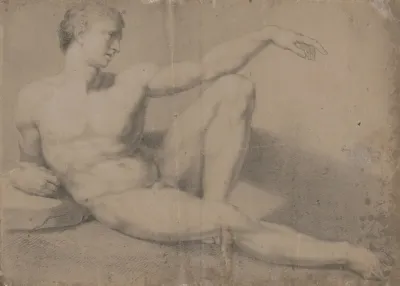Seated Male Nude 4