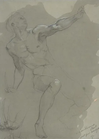 Seated Male Nude 8