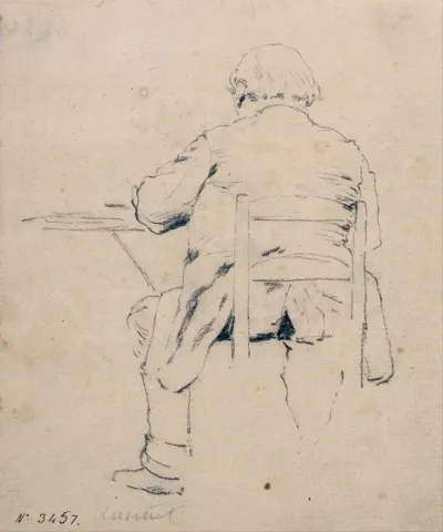 Seated Man From Behind