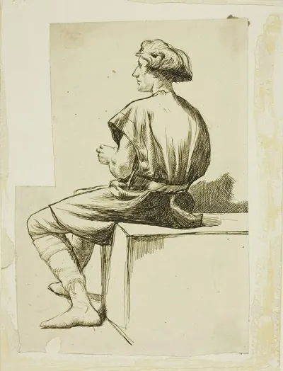 Seated Man In Tunic
