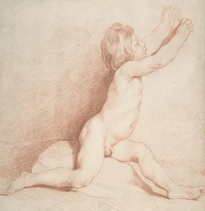Seated Nude Boy
