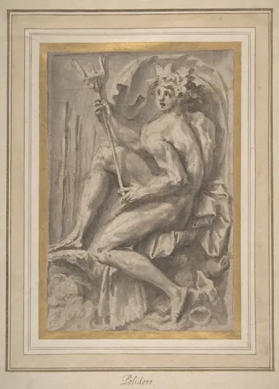 Seated Triton