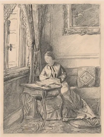 Seated Woman At The Window 3