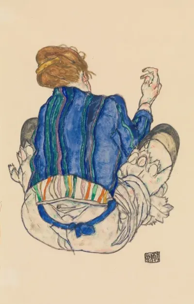 Seated Woman Back View