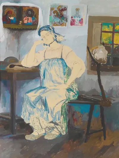 Seated Woman In An Interior 2