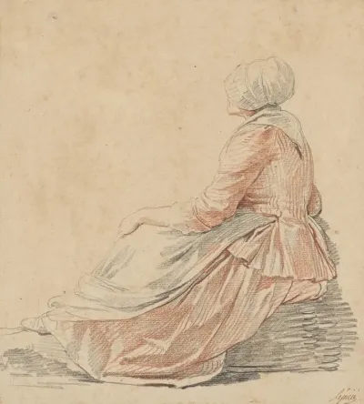 Seated Woman In Profile