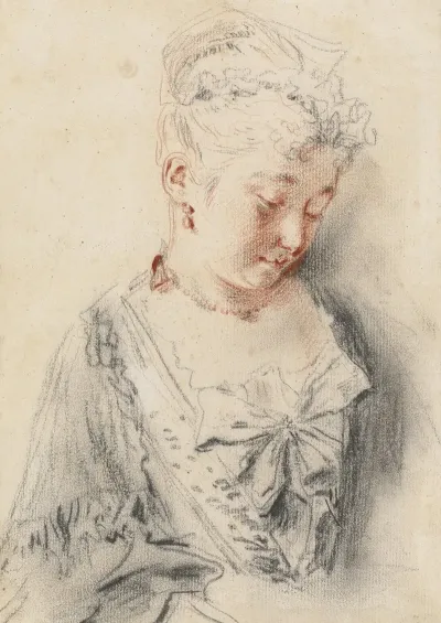 Seated Woman Looking Down