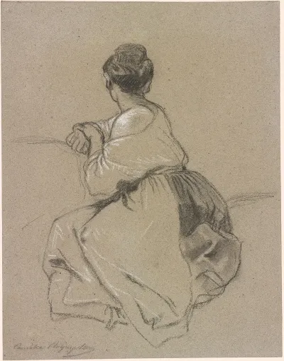Seated Woman Seen From The Back 2