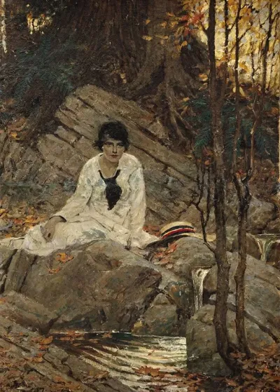 Seated Woman With A Hat