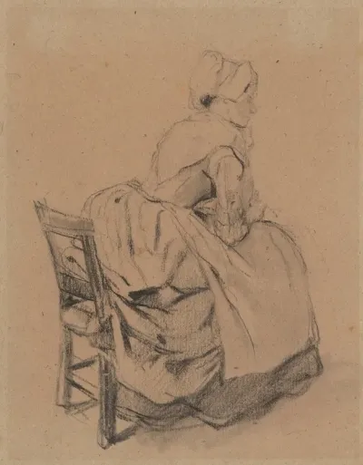 Seated Woman With Cap
