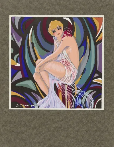 Seated Woman With Drapery 2