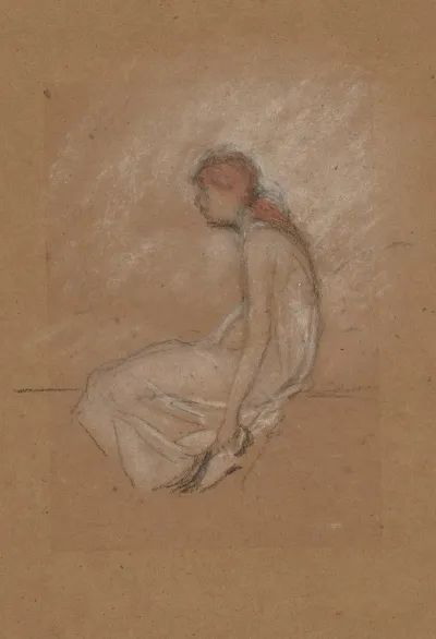 Seated Woman With Red Hair