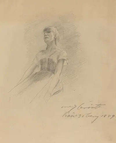 Seated Young Woman Recto