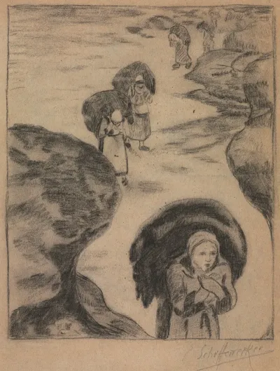 Seaweed Gatherers Yport
