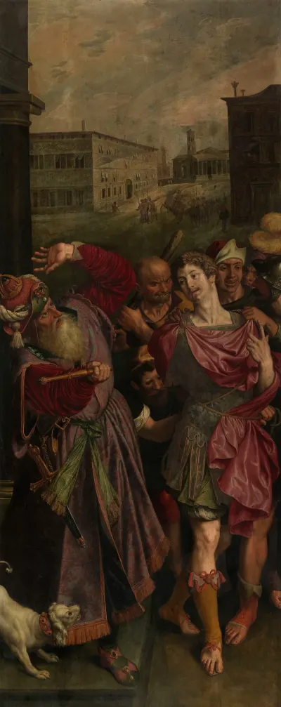 Sebastian Of Rome Being Captured By Diocletian