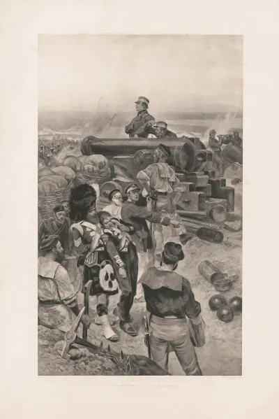 Sebastopol Lord Raglan Viewing The Storming Of The Redan