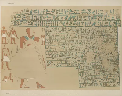 Sebeknekht Is Showing Represented As Leaning On His Staff Looking Out Upon The Various Operations In The Fields