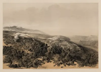 Second Charge Of The Guards When They Retook The Two Gun Battery At The Battle Of Inkermann