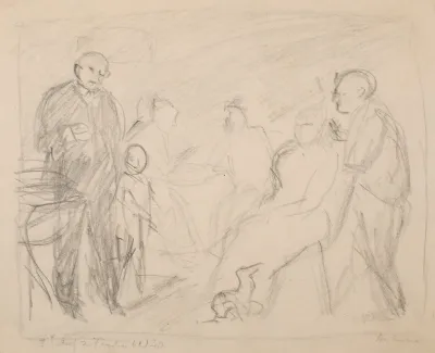 Second Sketch For Zech Family Portrait