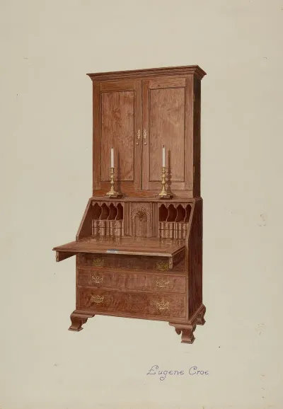 Secretary Desk Cabinet Top