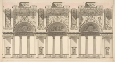 Section Of A Galerie Dans Le Palais Dun Souverain