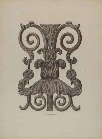 Section Of Cast Iron Balcony