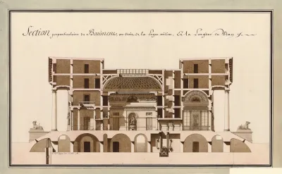 Section Perpendiculaire Du Batiment Au Droit De La Ligne Milieu