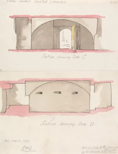 Sections Of Room Under Painted Chamber