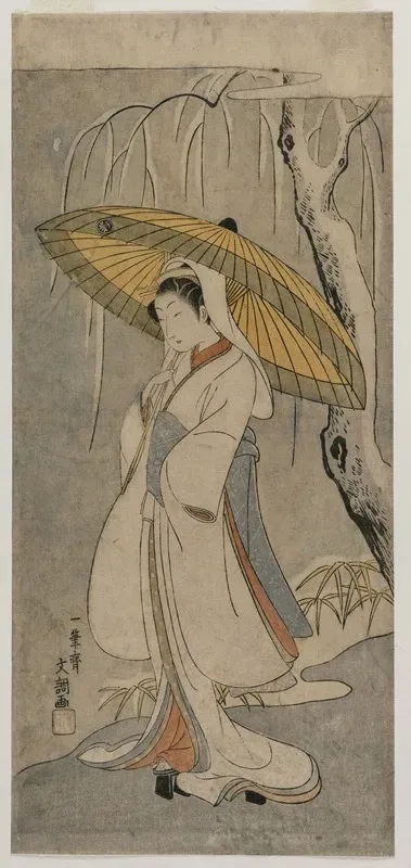 Segawa Kikunojo Ii As The Heron Maiden From The Series Ichimura Theater