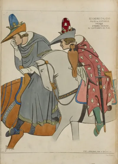 Seigneurs Italiens Milieu Du Xive Siecle