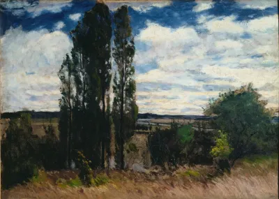 Seine Landscape With Poplars