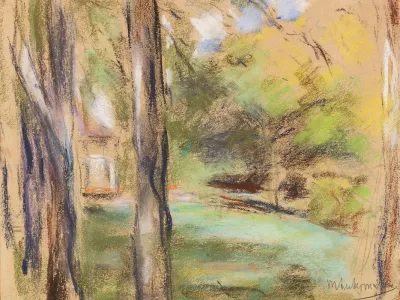 Seitlicher Blick In Den Wannseegarten