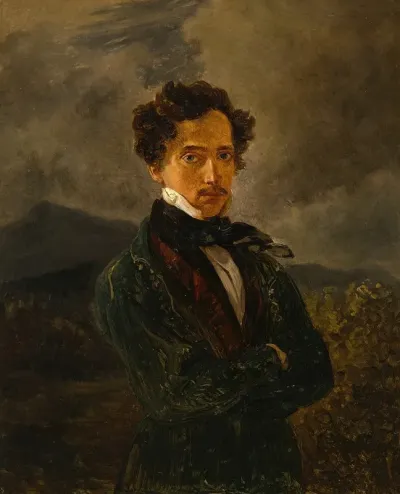 Selbstbildnis Friedrich August Gauermann
