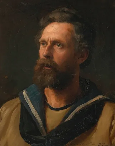 Selbstbildnis Julius Von Payer In Matrosenkleidung