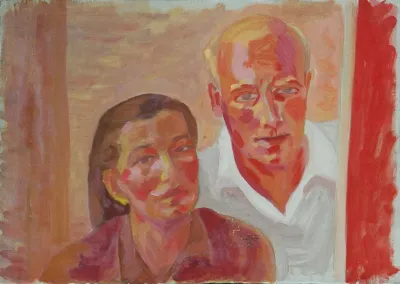 Selbstbildnis Mit Frau Grete