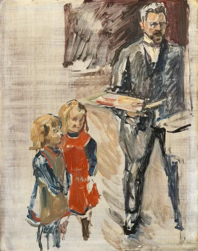 Selbstbildnis Mit Kindern Im Atelier