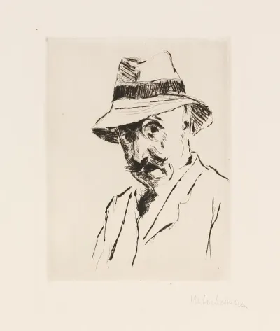 Selbstportrait Mit Dem Hut Auf Dem Kopf