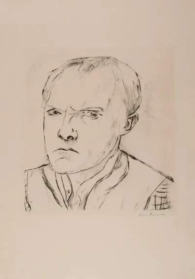 Self Portrait 1918 Plate 1 From The Portfolio Faces