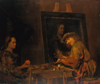 Self Portrait As Zeuxis Portraying An Ugly Old Woman