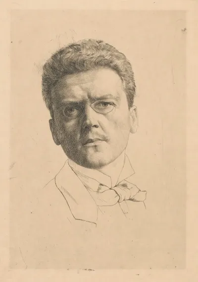 Self Portrait En Face In Pince Nez