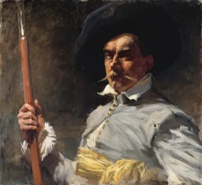 Self Portrait In 17th Century Costume