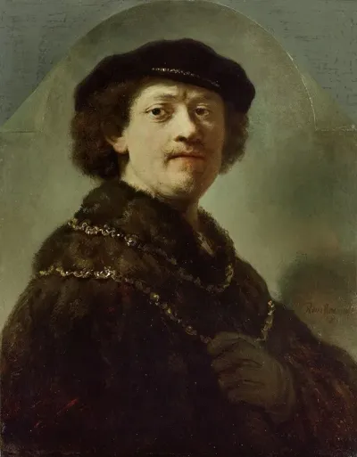 Self Portrait In A Black Cap