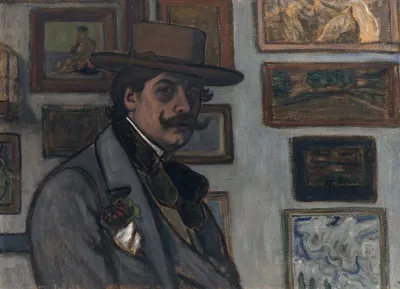 Self Portrait In A Brown Hat